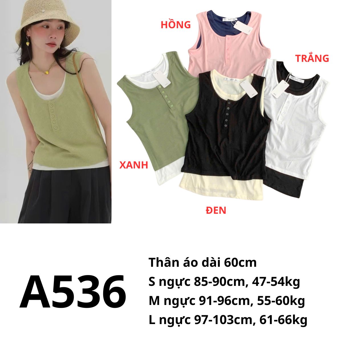 A536- SÉT ÁO PHỐI
