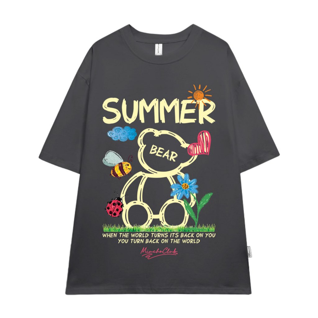 Áo thun nam form rộng local brand ATD1147 Miucho Man tay ngắn thoáng mát cổ tròn in mix BST hè biển_thumbnail_11