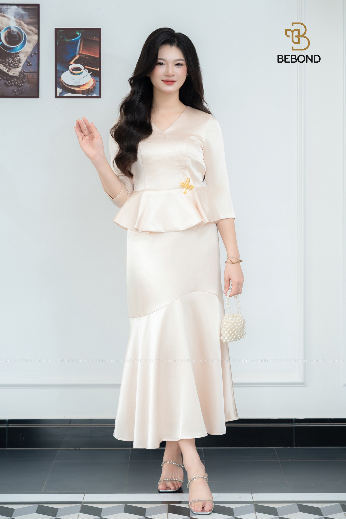 SET vest beplum NORRIS màu KEM