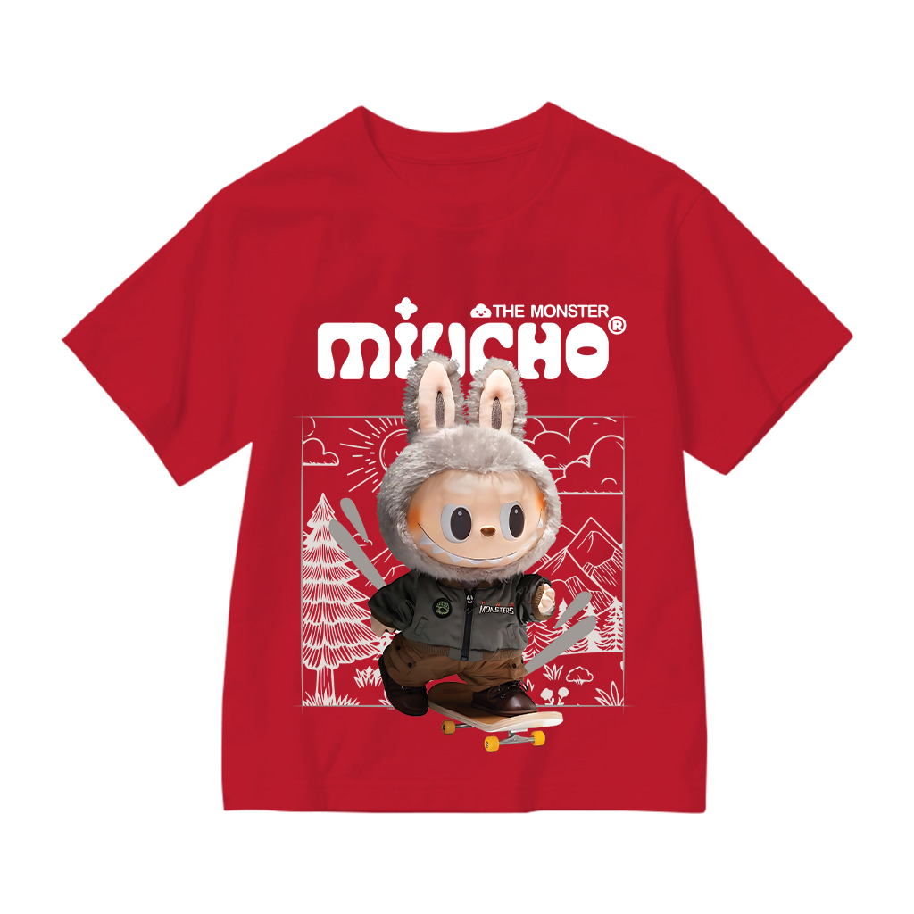 Áo thun bé trai labubu form rộng AED1498 Miucho Kid vải cotton thoáng mát cổ tròn in graphic_thumbnail_11