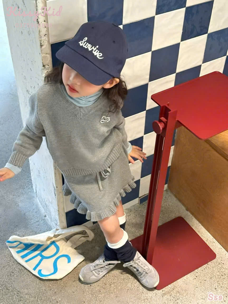 (S59) Set len xám Bobo  Bubber