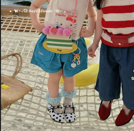 AH91 - Quần sooc xanh túi hộp cạp chun hãng AH