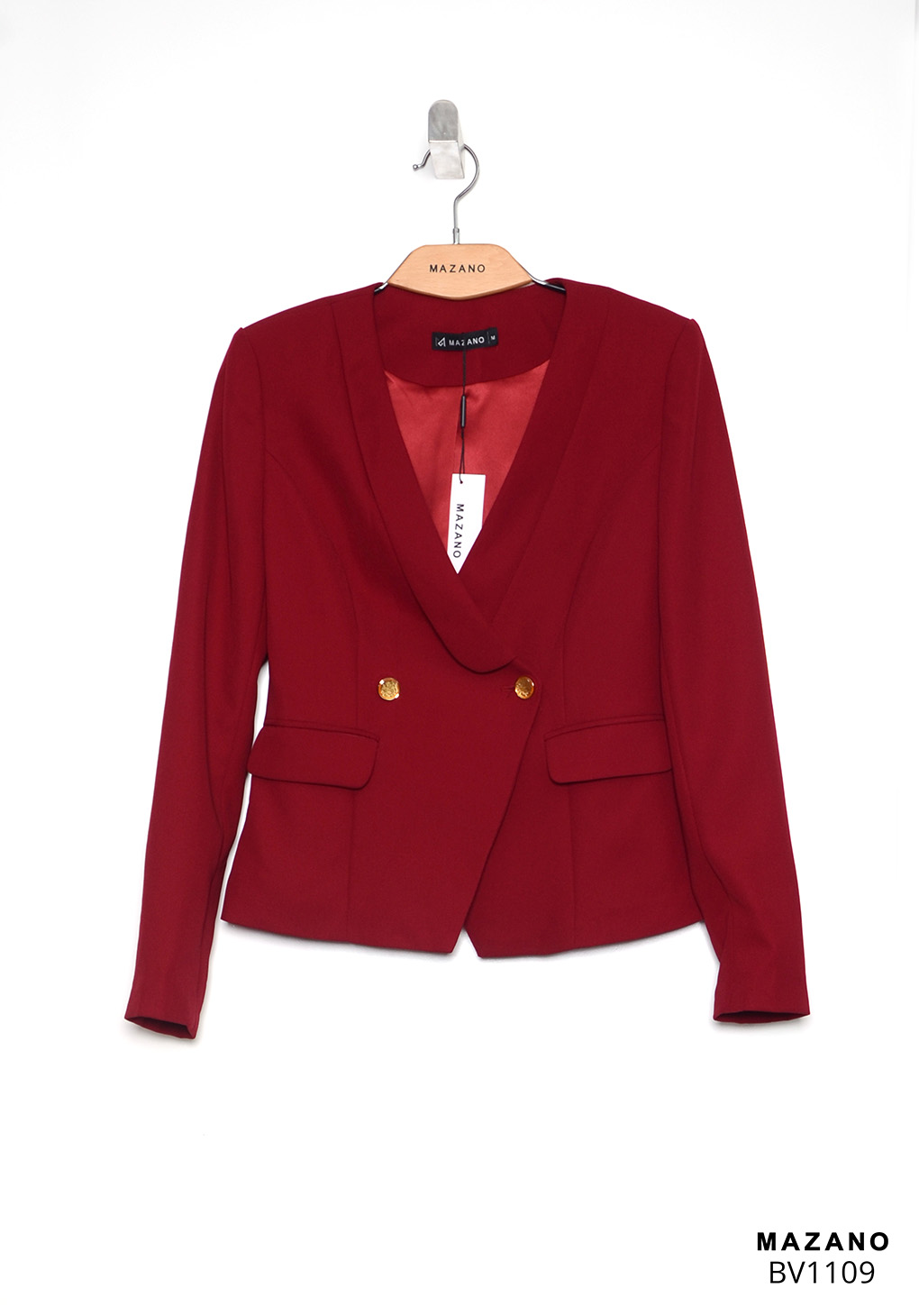 Bộ Áo Vest đỏ và chân juyp màu đen vải tuytxi_thumbnail_5