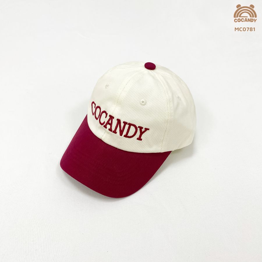 Mũ lưỡi trai COCANDY BE phối ĐỎ