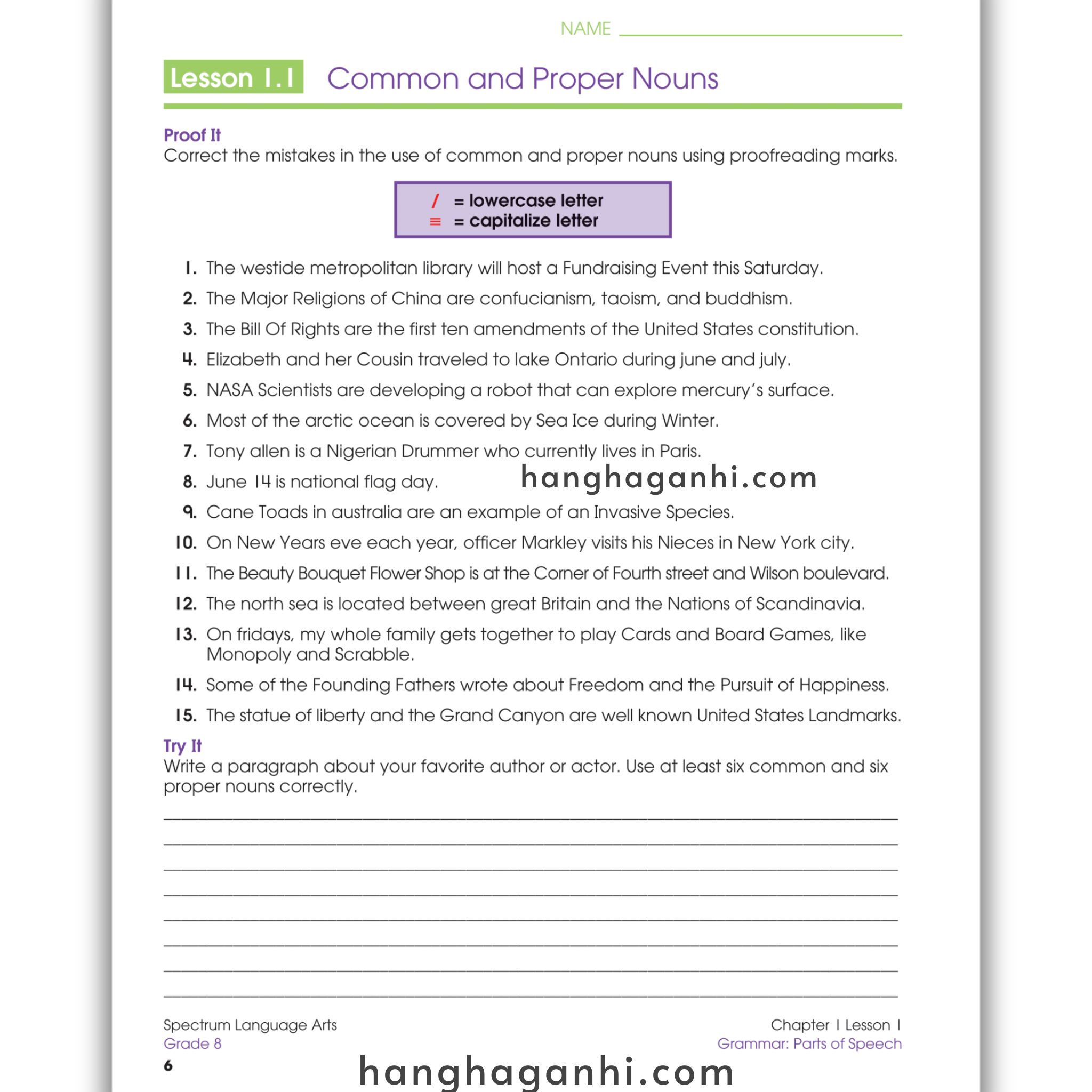 Sách Spectrum Language Arts Workbook Grade 8_thumbnail_5