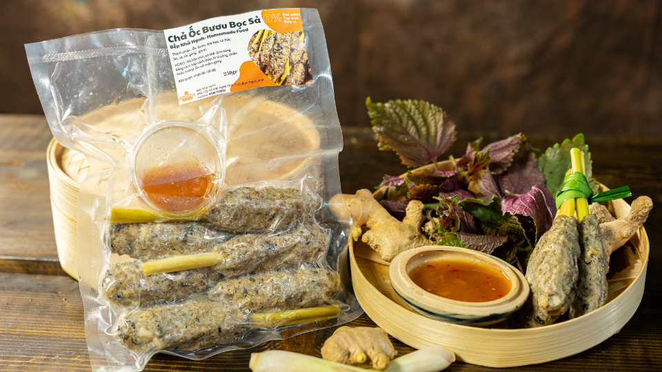 Hướng Dẫn Chế Biến Chả Ốc Bươu Bọc Sả Bếp Nhà Hạnh - Thơm Ngon, Tiện Lợi Chỉ Trong 4 Phút!