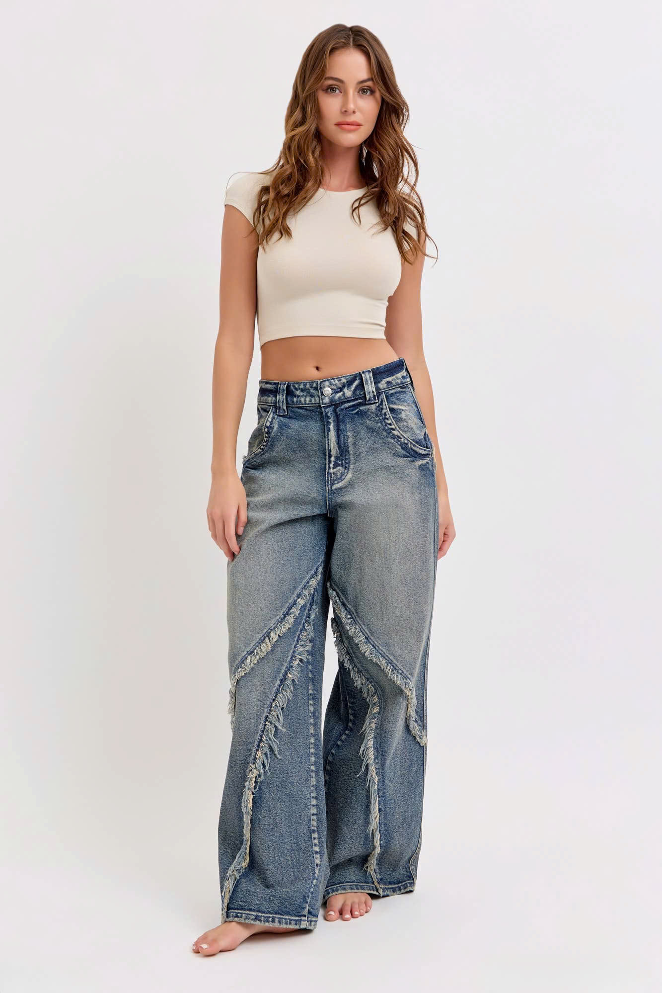 QJ110- Q. JEANS Ố RỘNG- TUA XÉO_thumbnail_3