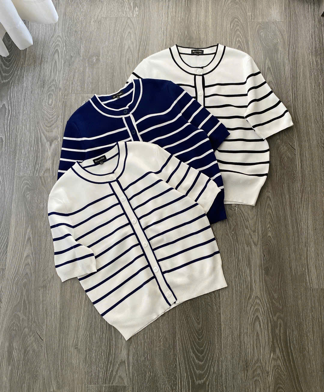 A69 ÁO DỆT KIM DUTTI SỌC