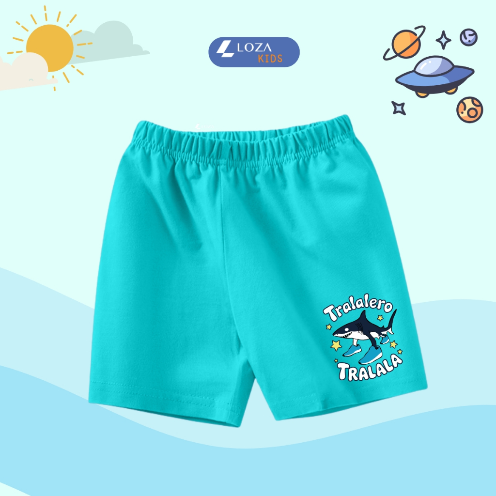 Quần đùi bé trai Brainrot Tung tung tung sahur, Tralalelo Tralala hè 2025 - Quần đùi bé nam 15-40kg - Loza Kids QU001_thumbnail_4