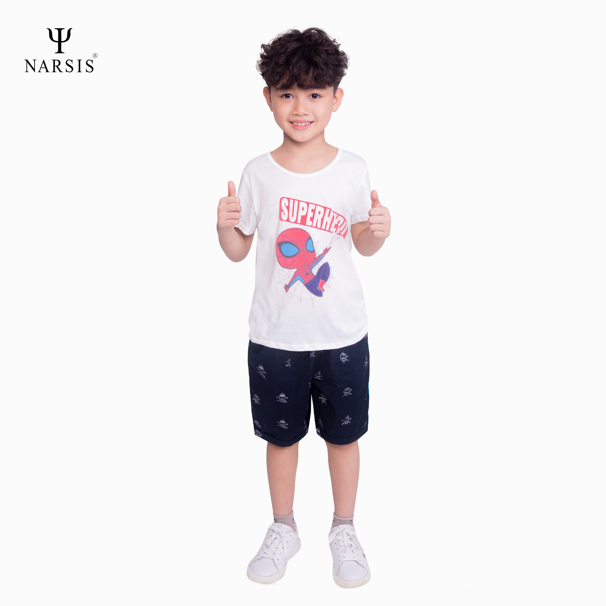 ÁO HÈ BÉ TRAI KD0015 NARSIS CHẤT LIỆU THOÁNG MÁT, DỄ CHỊU, THOẢI MÁI CẢ NGÀY, DỄ VẬN ĐỘNG