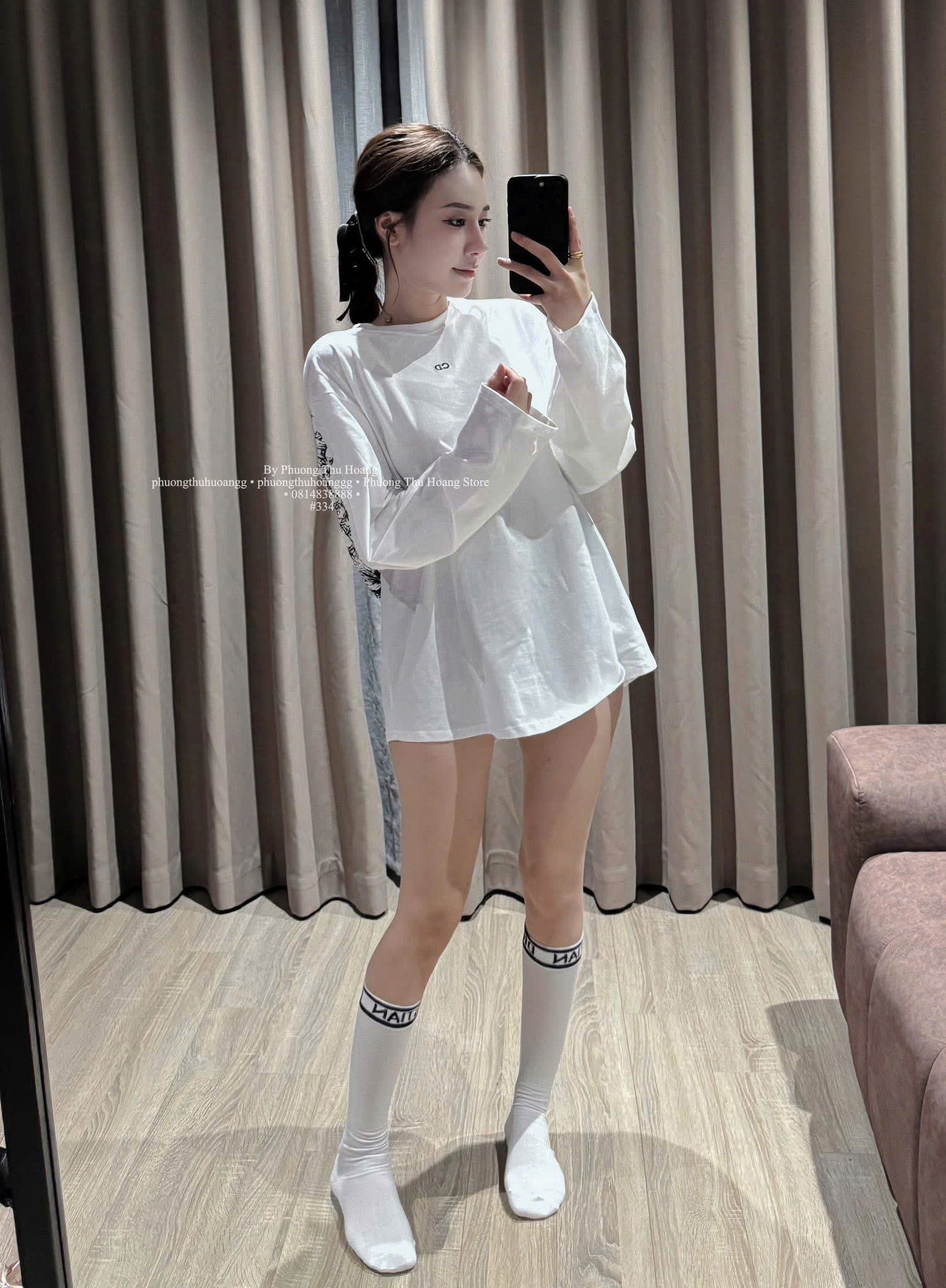 Áo thun tay dài trắng in sau_thumbnail_2