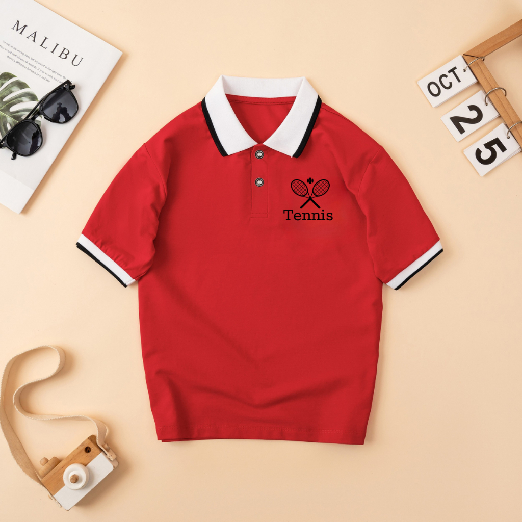 Áo Polo bé trai in hình 'Vợt Tennis' - Loza Kids PY3104_thumbnail_2