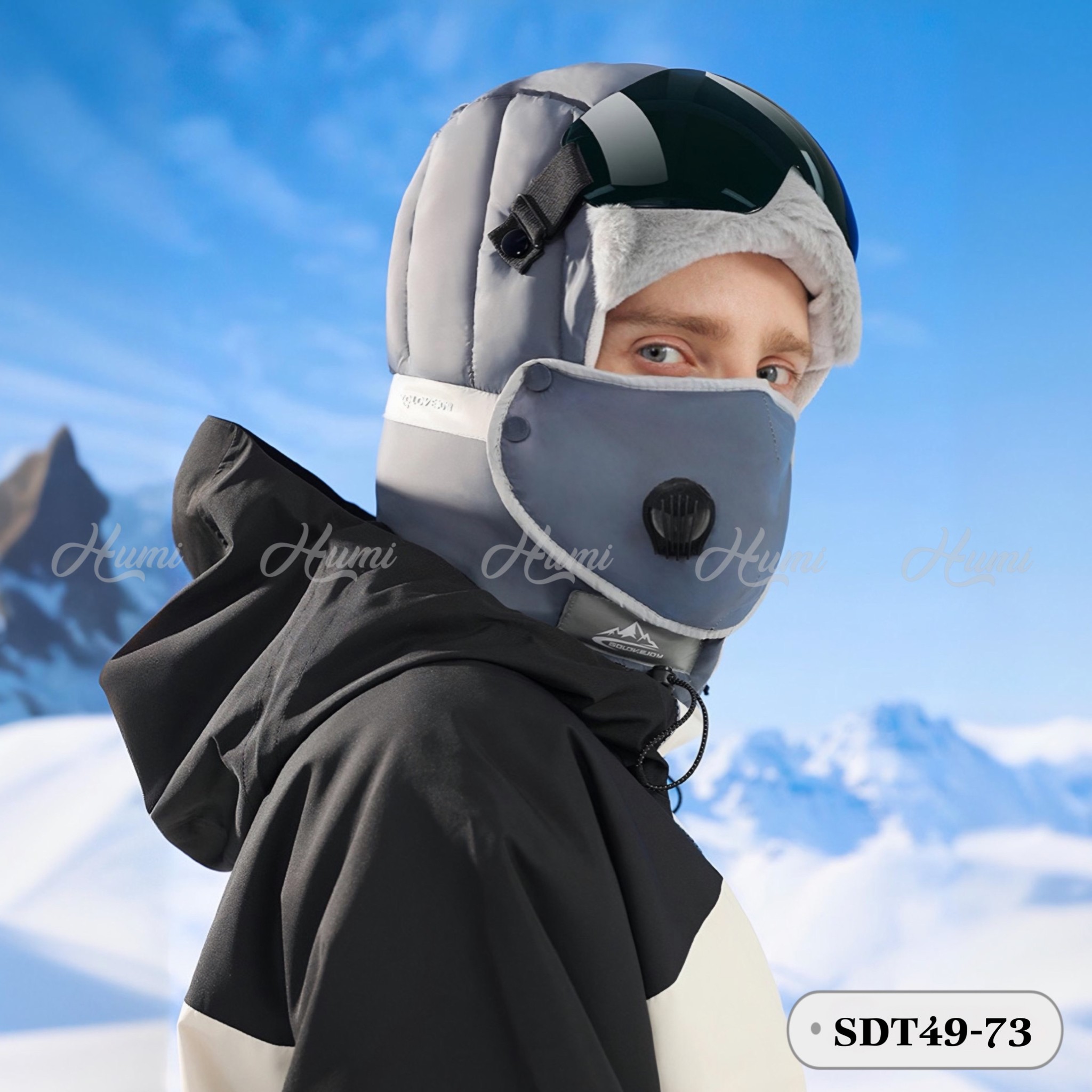 SET MŨ ĐI TUYẾT GLOVEJOY (SDT49-73 Xanh Xám)