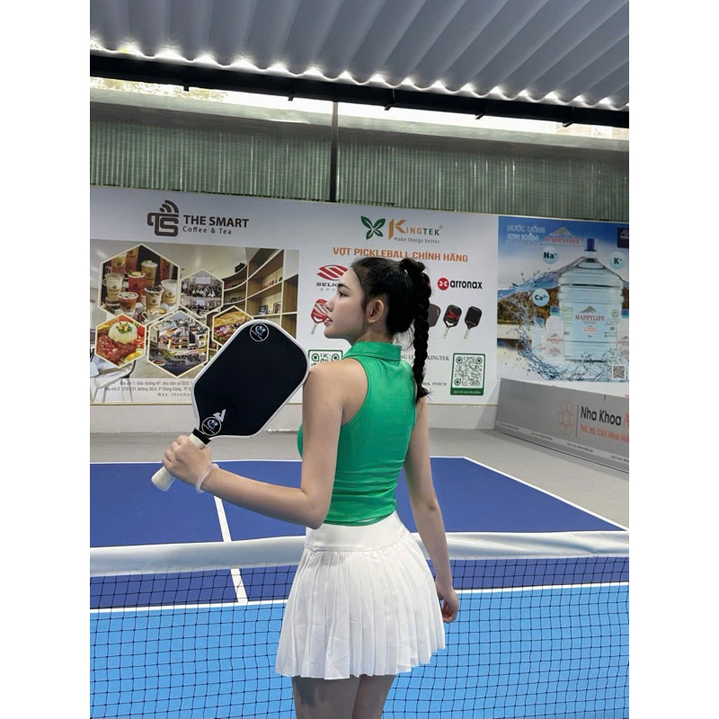 Áo Croptop Thể Thao Tay Ngắn Cổ Bẻ Dáng Ôm Body_thumbnail_2