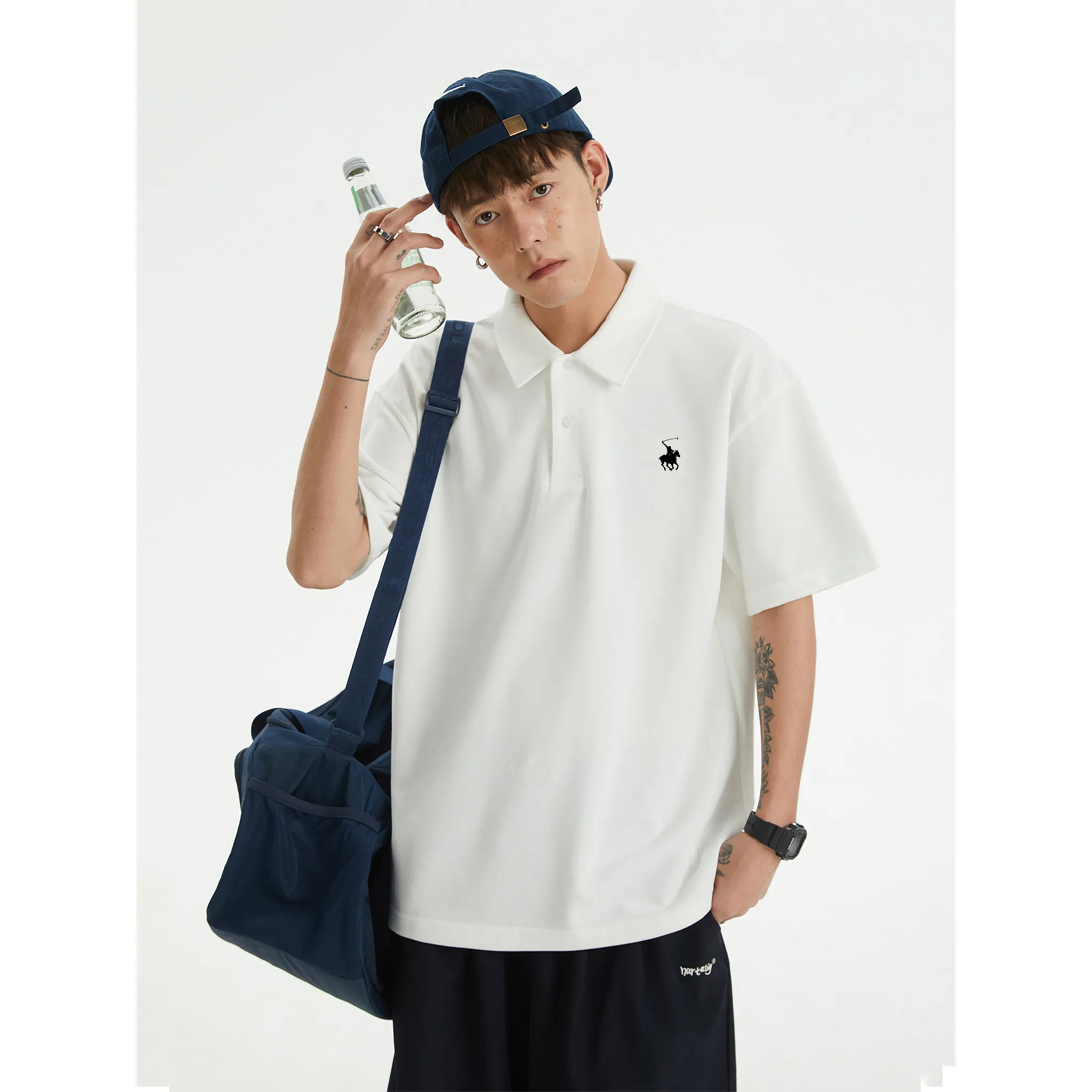 Áo polo form rộng basic unisex nhiều màu 2539 Miucho Club vải cotton cao cấp thoáng mát in basic_thumbnail_6