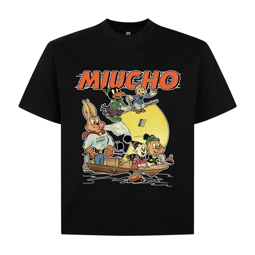 Áo thun boxy hoạt hình 2328 Miucho cổ tròn chất vải cotton 2 chiều cao cấp dày dặn in mix_thumbnail_6