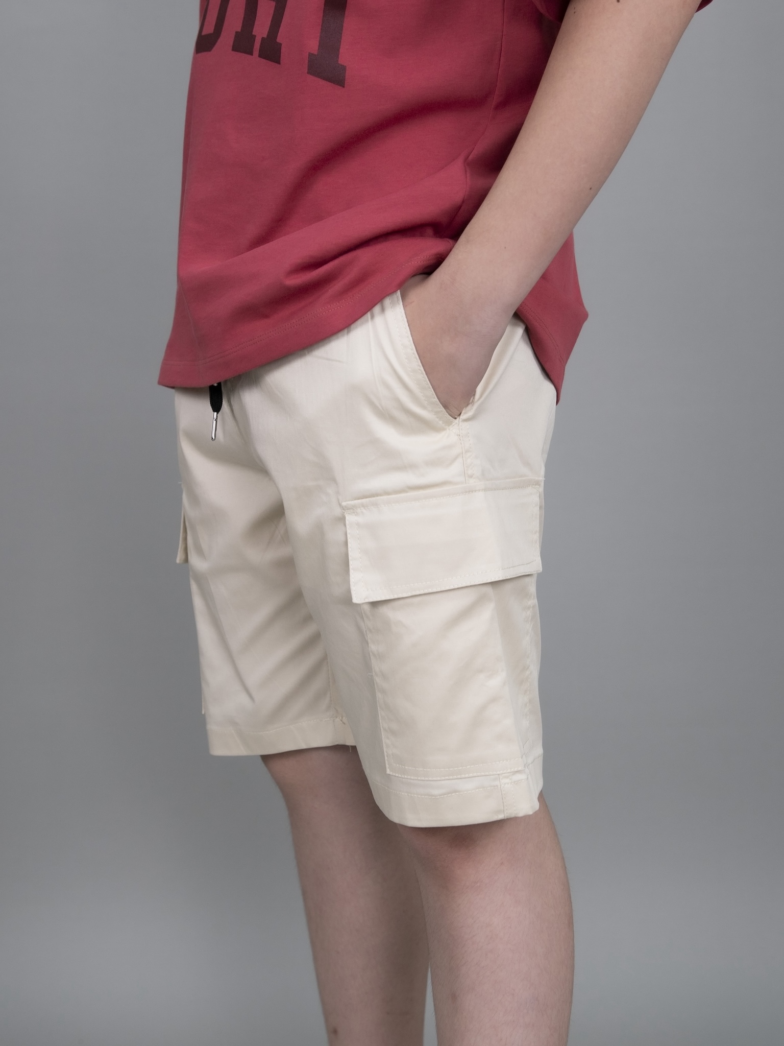 Quần short kaki túi hộp màu kem_thumbnail_3