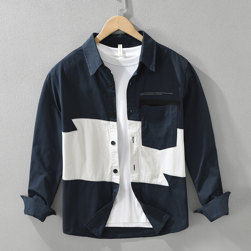 Áo Sơ Mi Dài Tay Công Sở Nhật Bản Nam – Form Rộng Thời Trang, Thoáng Mát, Phong Cách Văn Học