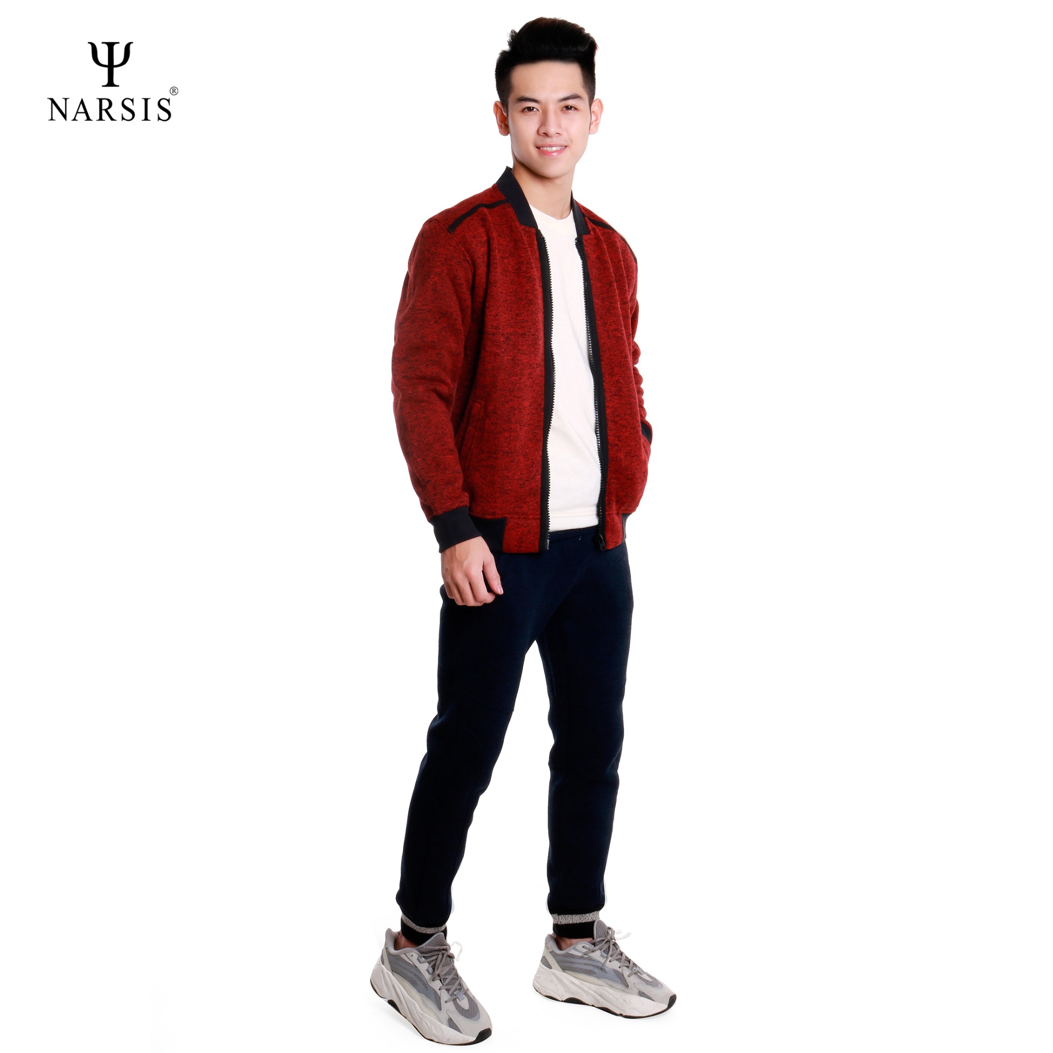 ÁO KHOÁC NAM D6072 NARSIS VẢI LEN COTTON ẤM ÁP, THOÁNG MÁT, GIỮ ẤM TỐT, MỀM MẠI, GIỮ ẤM TỐT, MỀM MẠI