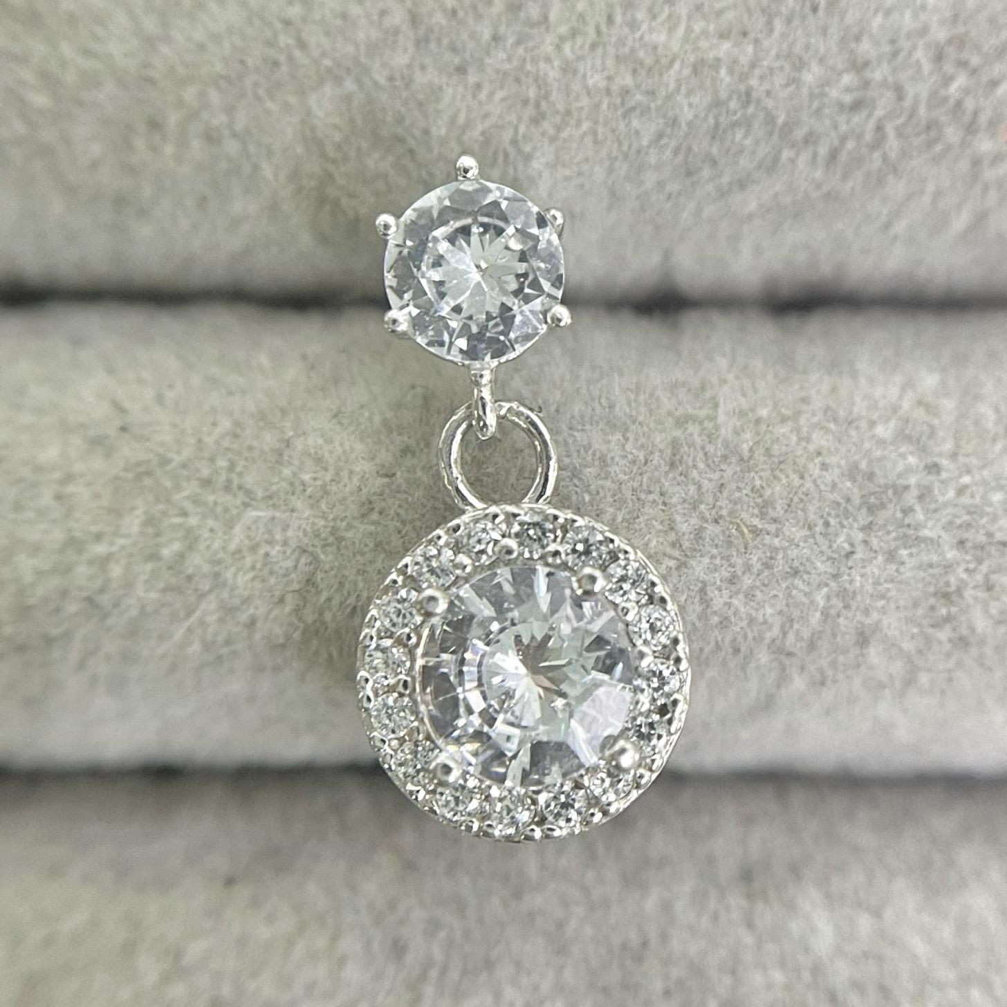 Khuyên kiểu bạc xi bạch kim đá lớn rơi_thumbnail_2