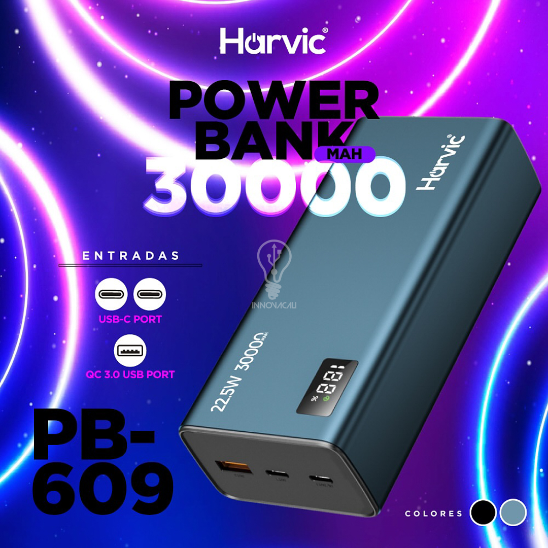 🔋 Batería HARVIC (30.000 mAh) PB-609