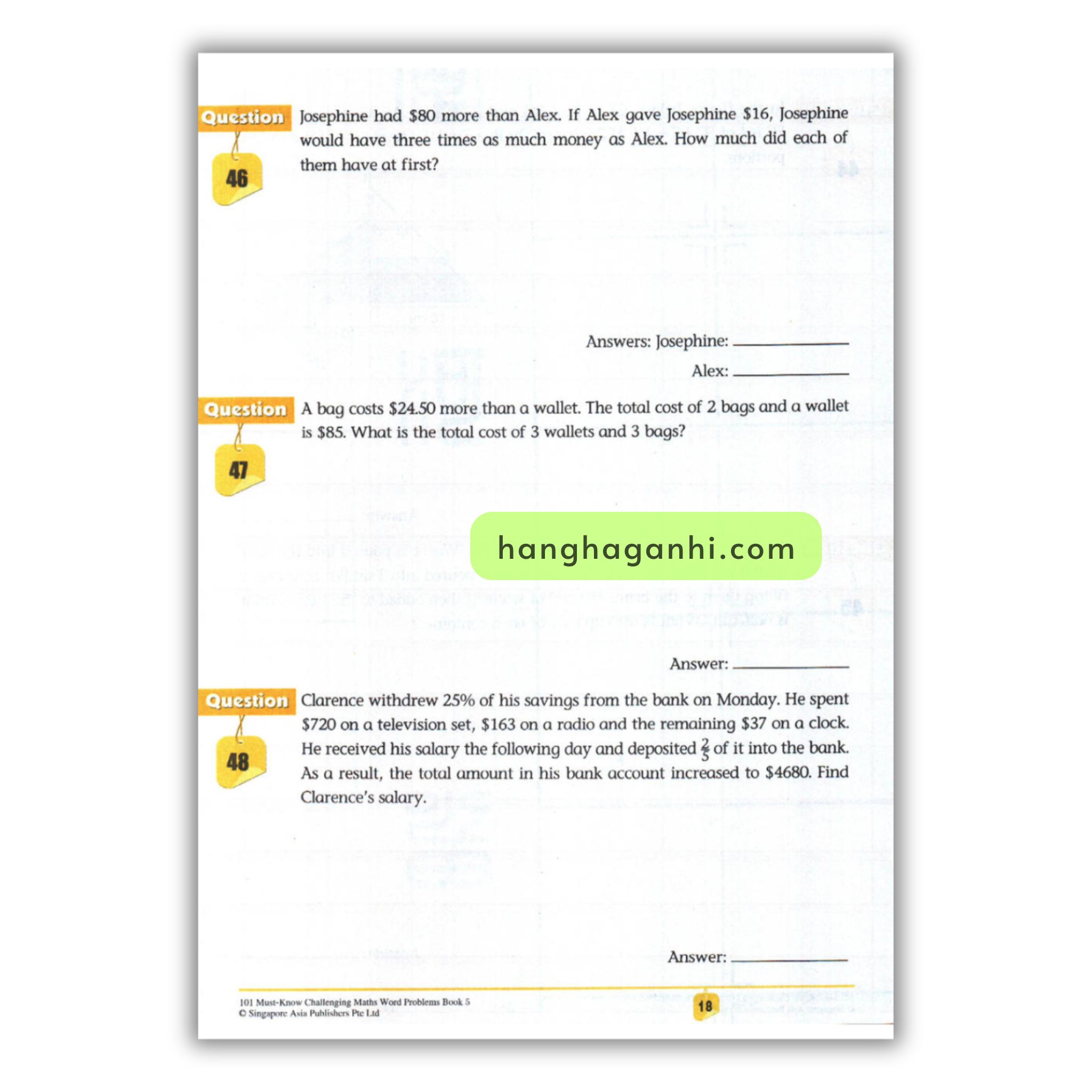 [Sách] 101 Must- Know Challenging Maths Word Problems Book 5_thumbnail_12