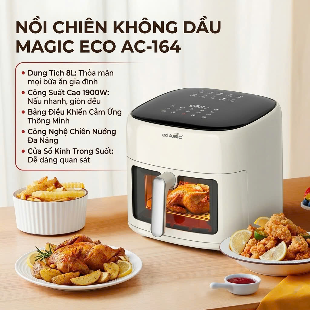 Nồi Chiên Không Dầu Magic Eco