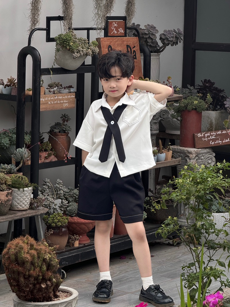 Bộ Quần Áo Xược Hàn Đùi Cho Bé Trai_thumbnail_4
