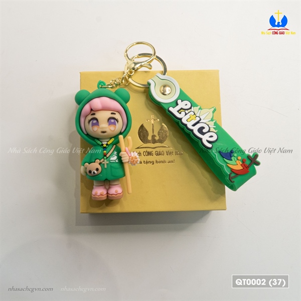 Móc khóa Luce 3D màu xanh lá_thumbnail_1