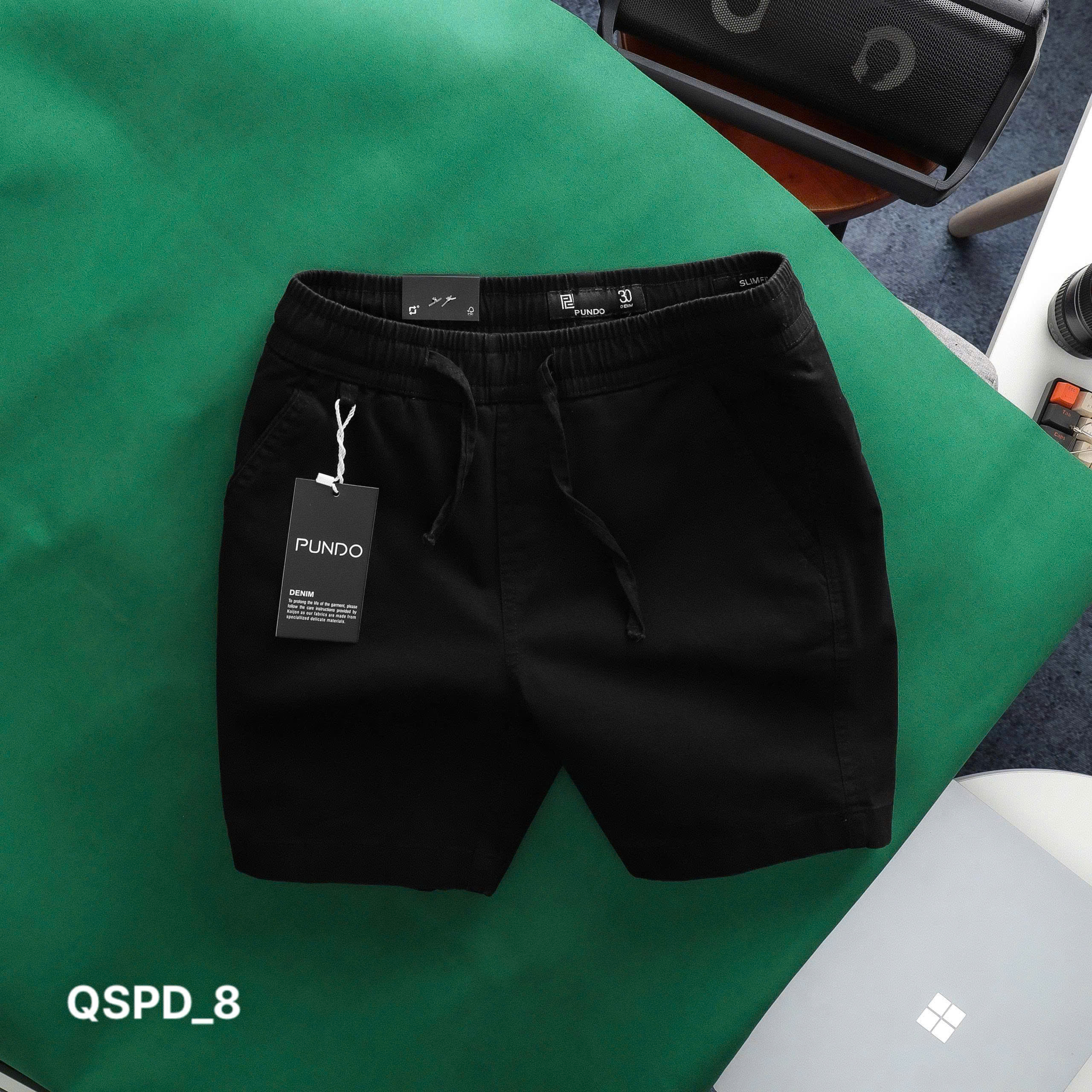 Quần short lưng thun nam ( ĐEN )_thumbnail_8