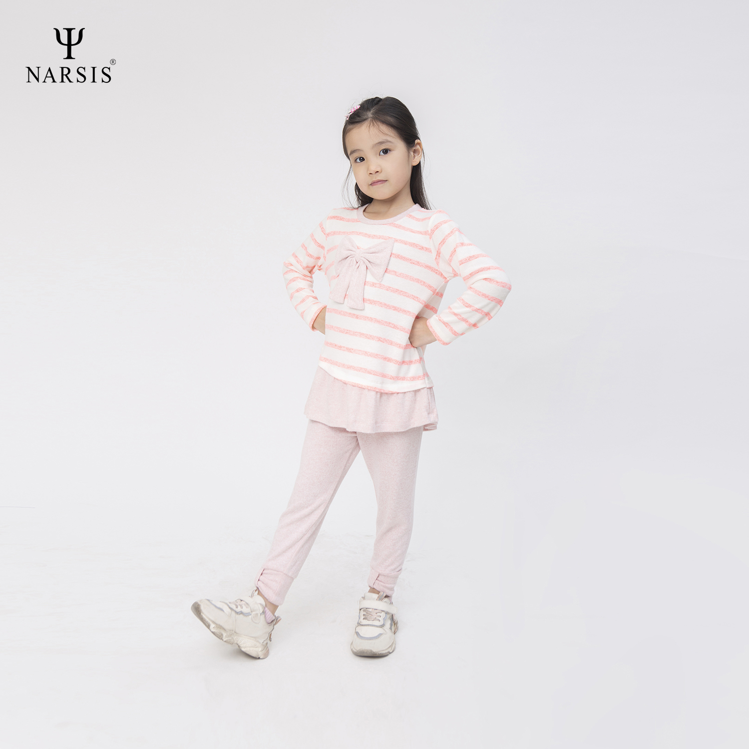 ÁO THU ĐÔNG BÉ GÁI KL0011 NARSIS VẢI LEN COTTON ẤM ÁP, THOÁNG MÁT, GIỮ ẤM TỐT, MỀM MẠI_thumbnail_2