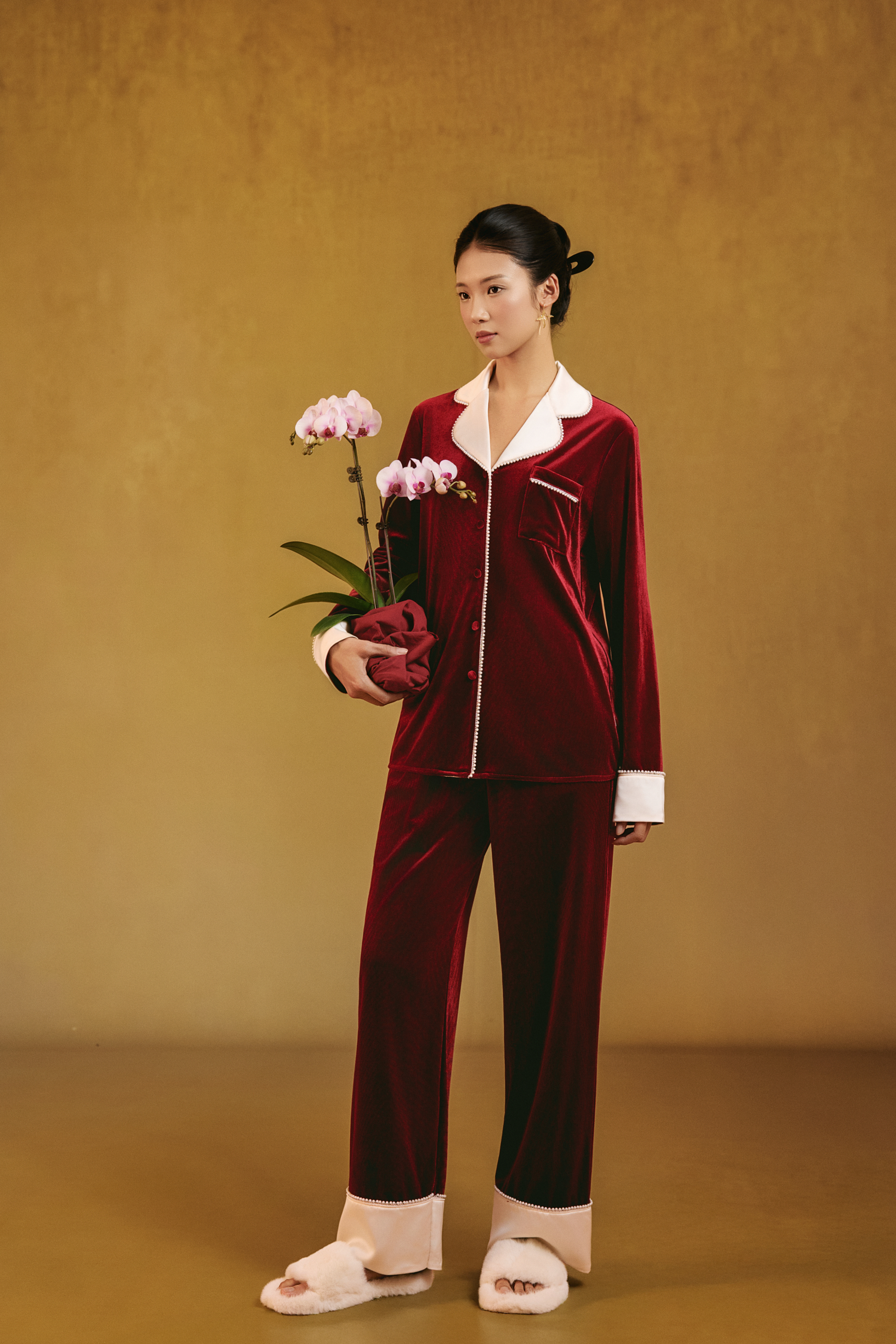 Bộ Nhung Áo Dài Tay, Quần Dài BN657_thumbnail_14