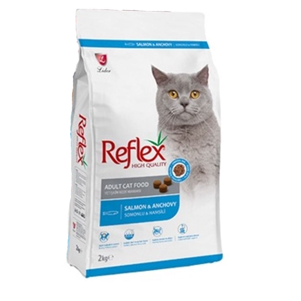 Thức ăn cho mèo Reflex Adult Cat Food Salmon & Anchovy (vị cá hồi & cá cơm) 2kg