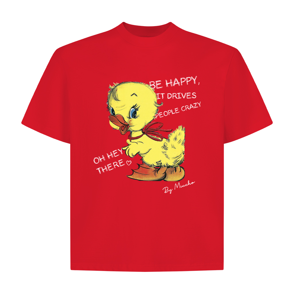 Áo thun boxy vịt con dễ thương 2109 Miucho vải cổ tròn vải cotton 2c 250gsm dày dặn in mix_thumbnail_7