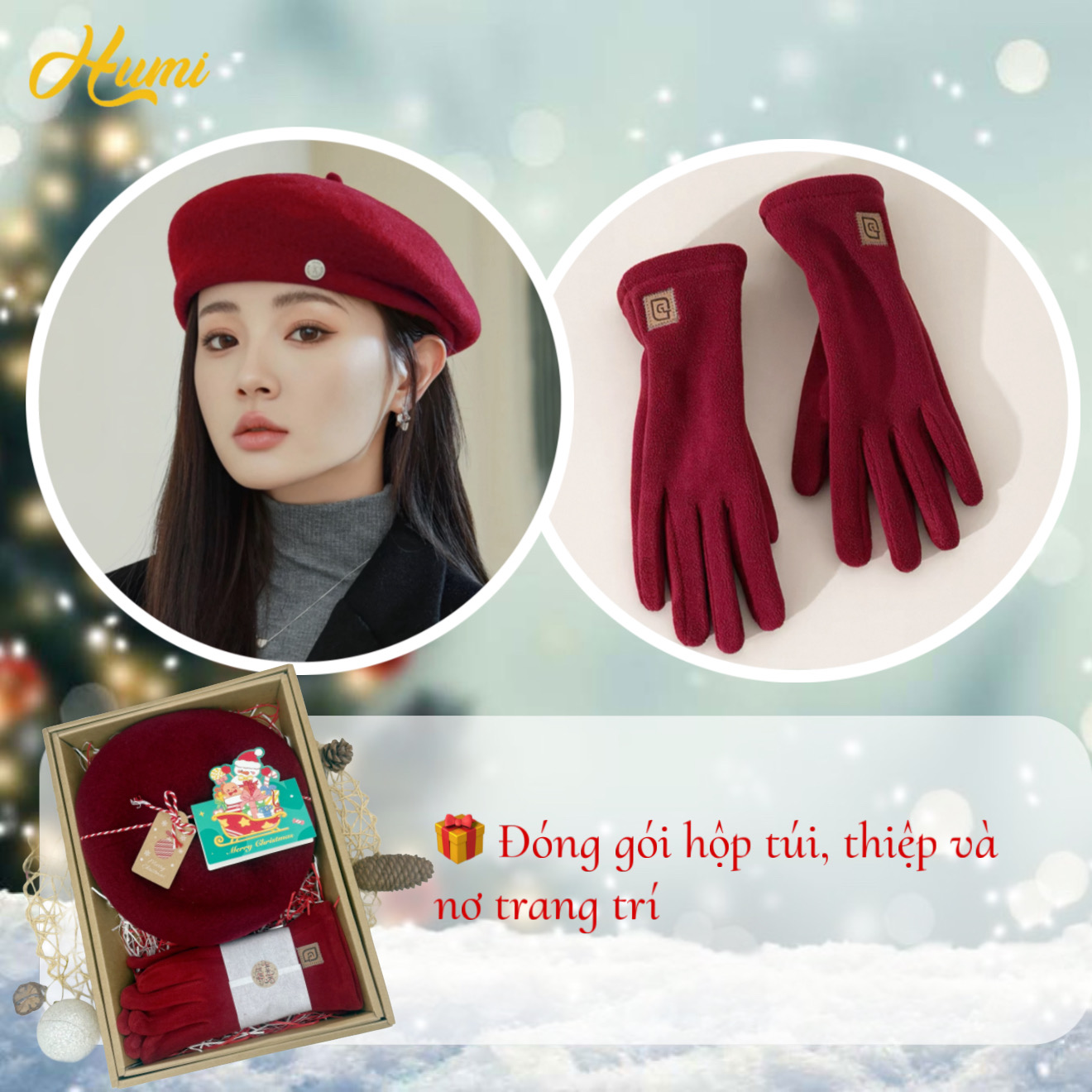 SET QUÀ NOEL MŨ NỒI GĂNG TAY (NO-2917)