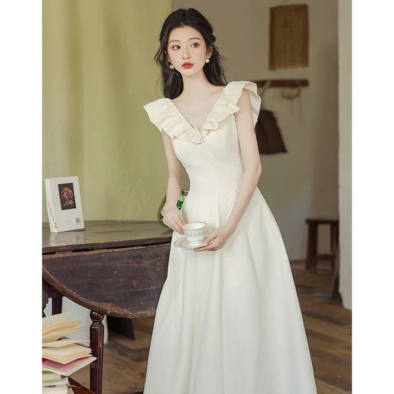 Váy đi tiệc cánh tiên màu trắng dáng dài, váy trắng dáng dài mặc 4 kiểu Logastore_L119_thumbnail_2