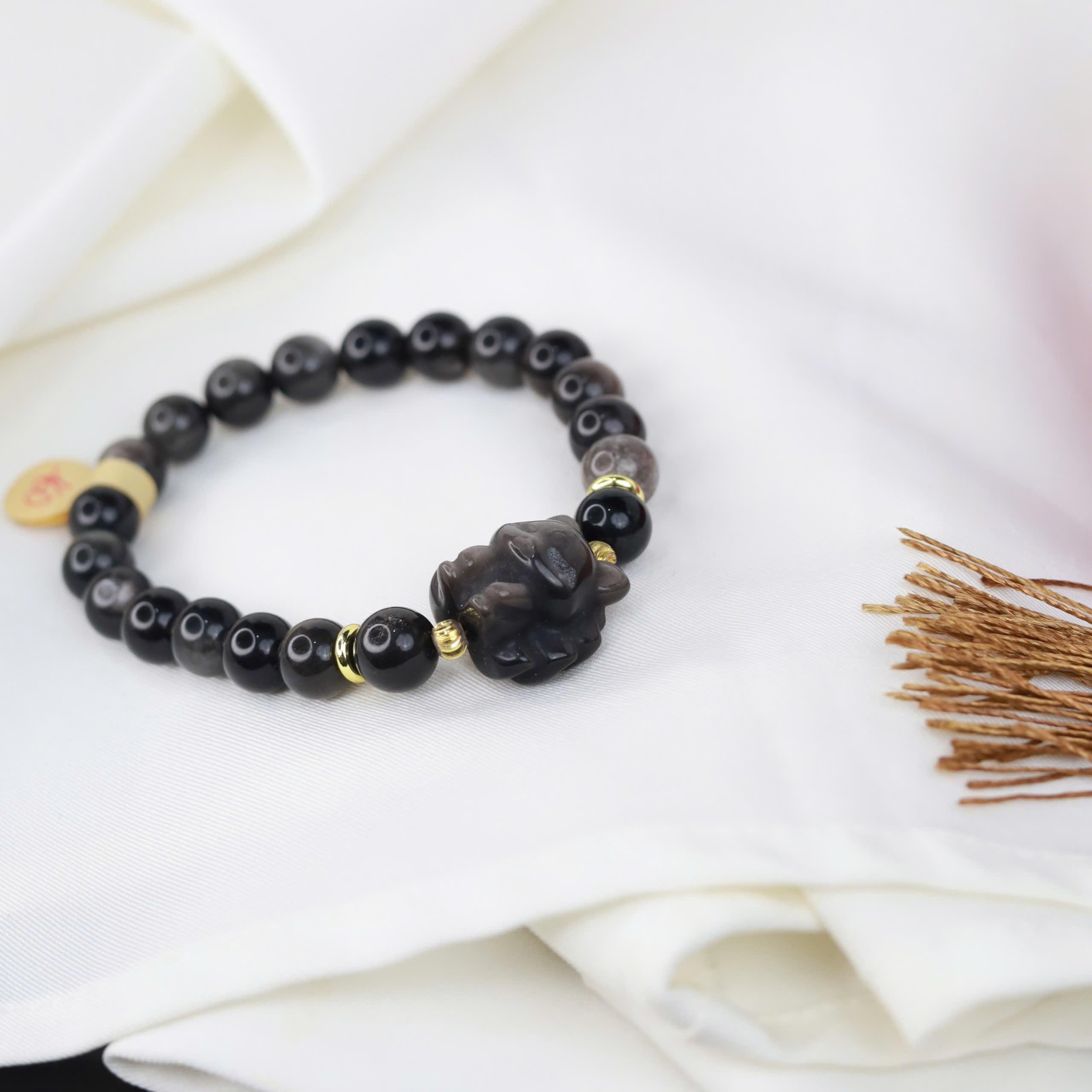 Vòng tay obsidian mix hồ ly_thumbnail_1