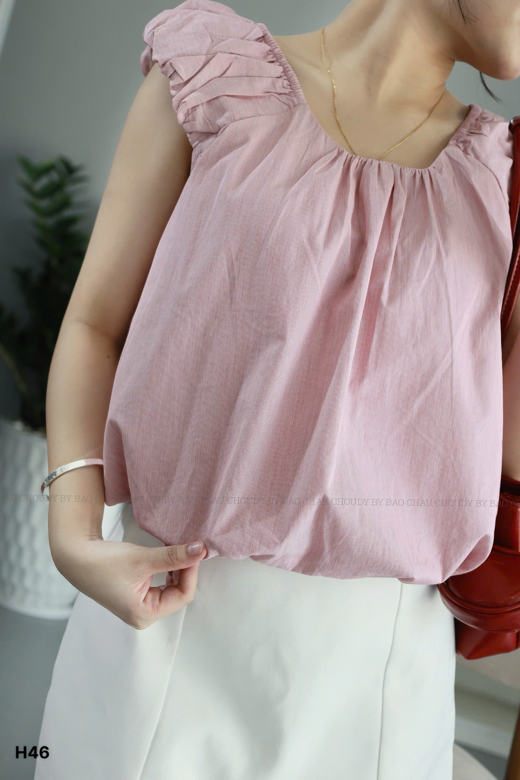 H46 ÁO KIỂU 2 MÀU