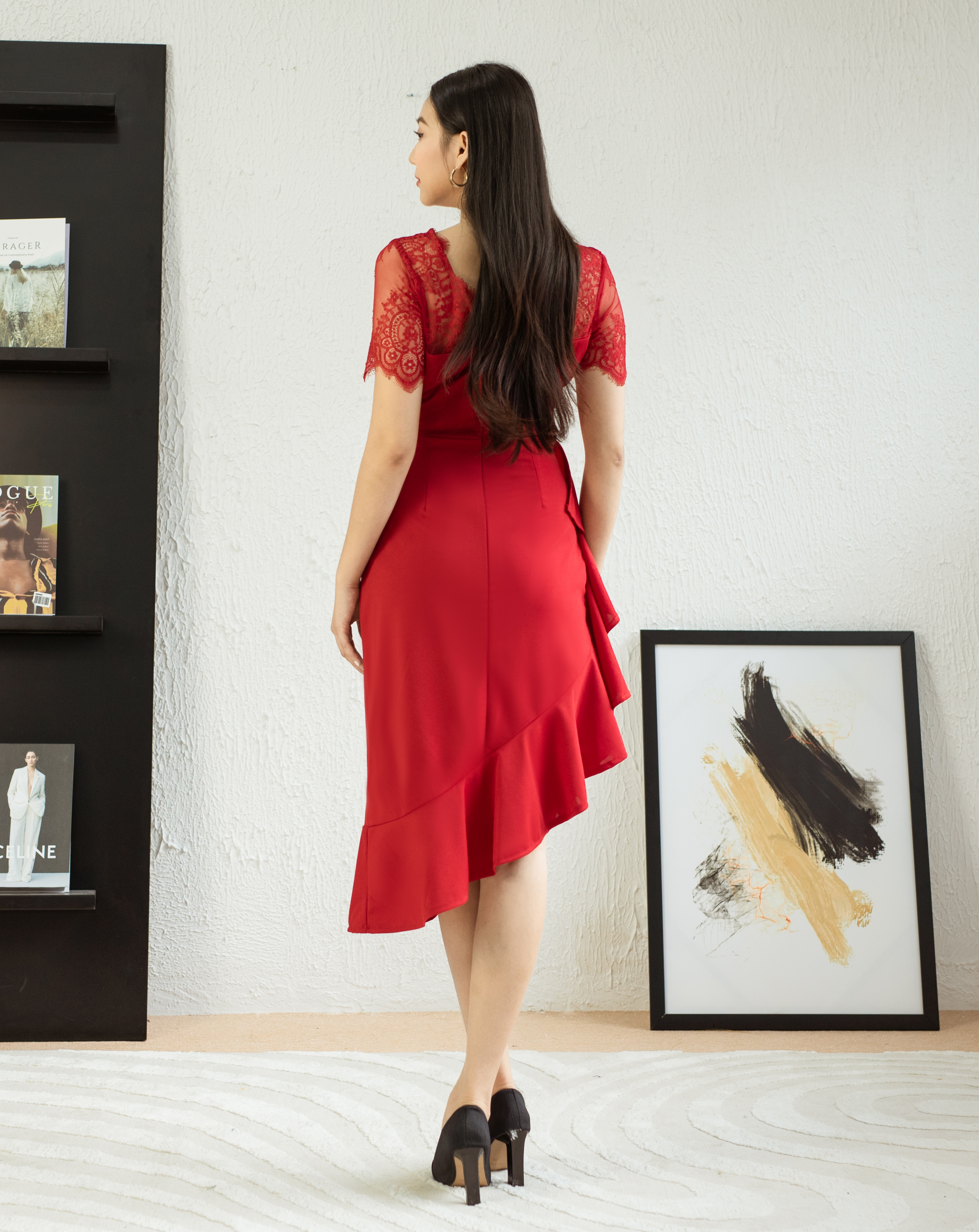 Đầm body đuôi cá phối ren_thumbnail_9