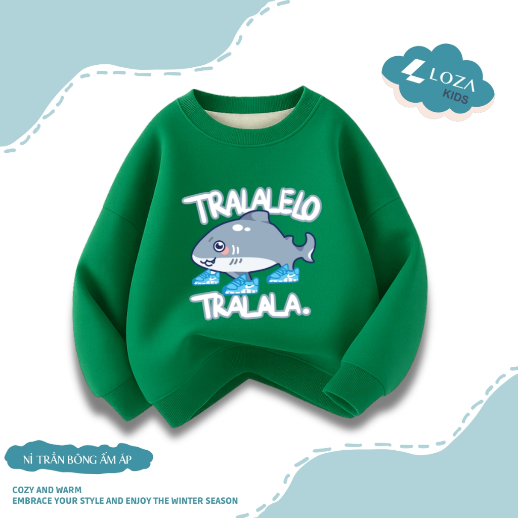 Áo sweater bé trai BST Brainrot, Tung Tung Sahur  - Áo nỉ trẻ em cổ tròn size từ 15-40kg  Loza Kids IN011_thumbnail_11