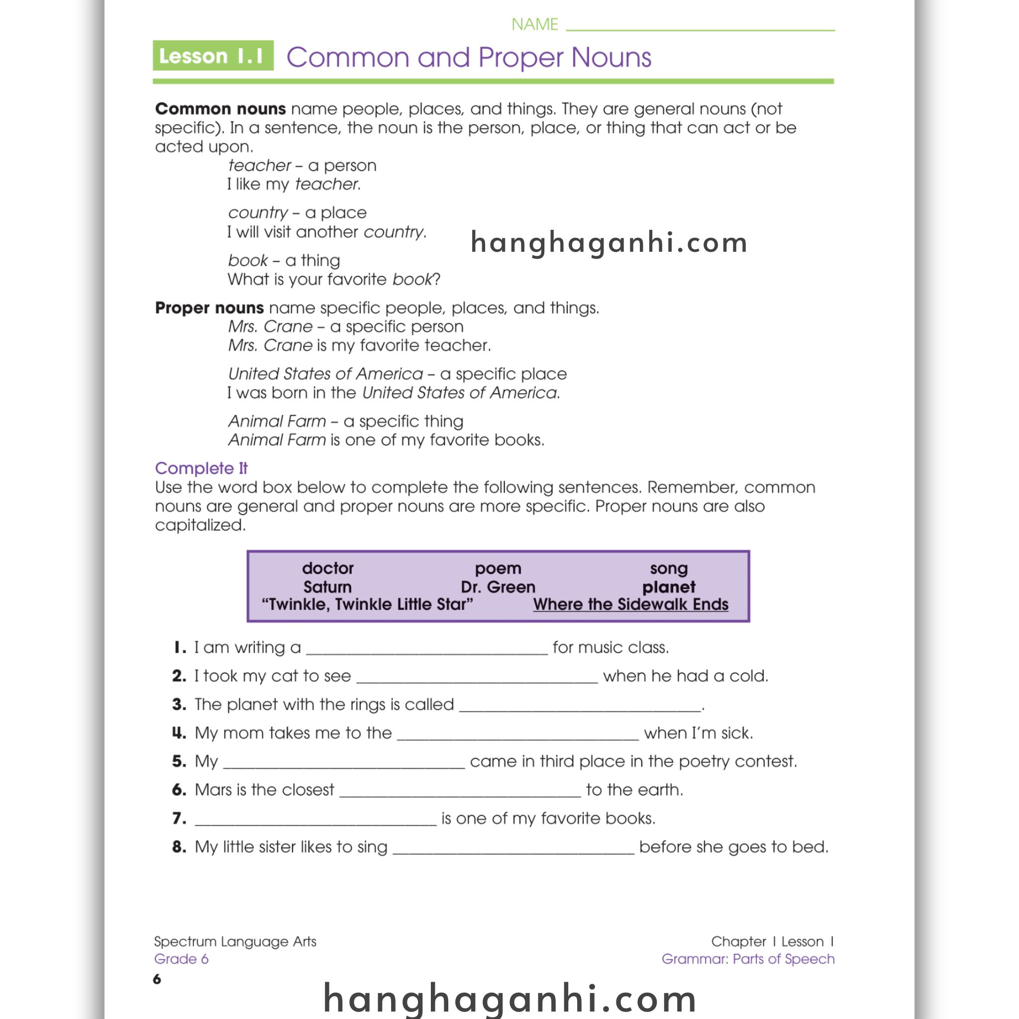 Sách Spectrum Language Arts Workbook Grade 6_thumbnail_2