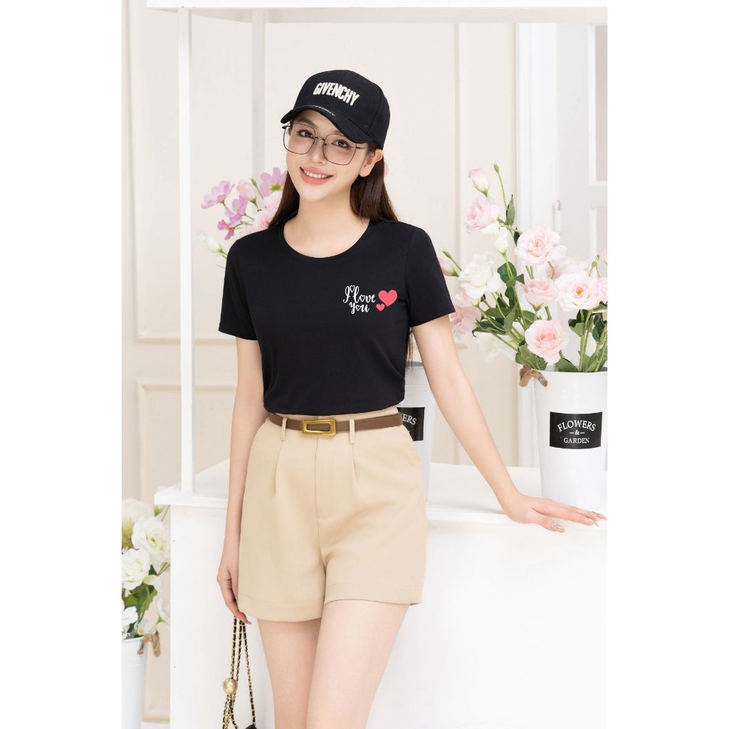 [Form Vừa] Áo thun nữ form vừa in hình họa tiết đơn giản - Áo phông nữ Loza G0135_thumbnail_2