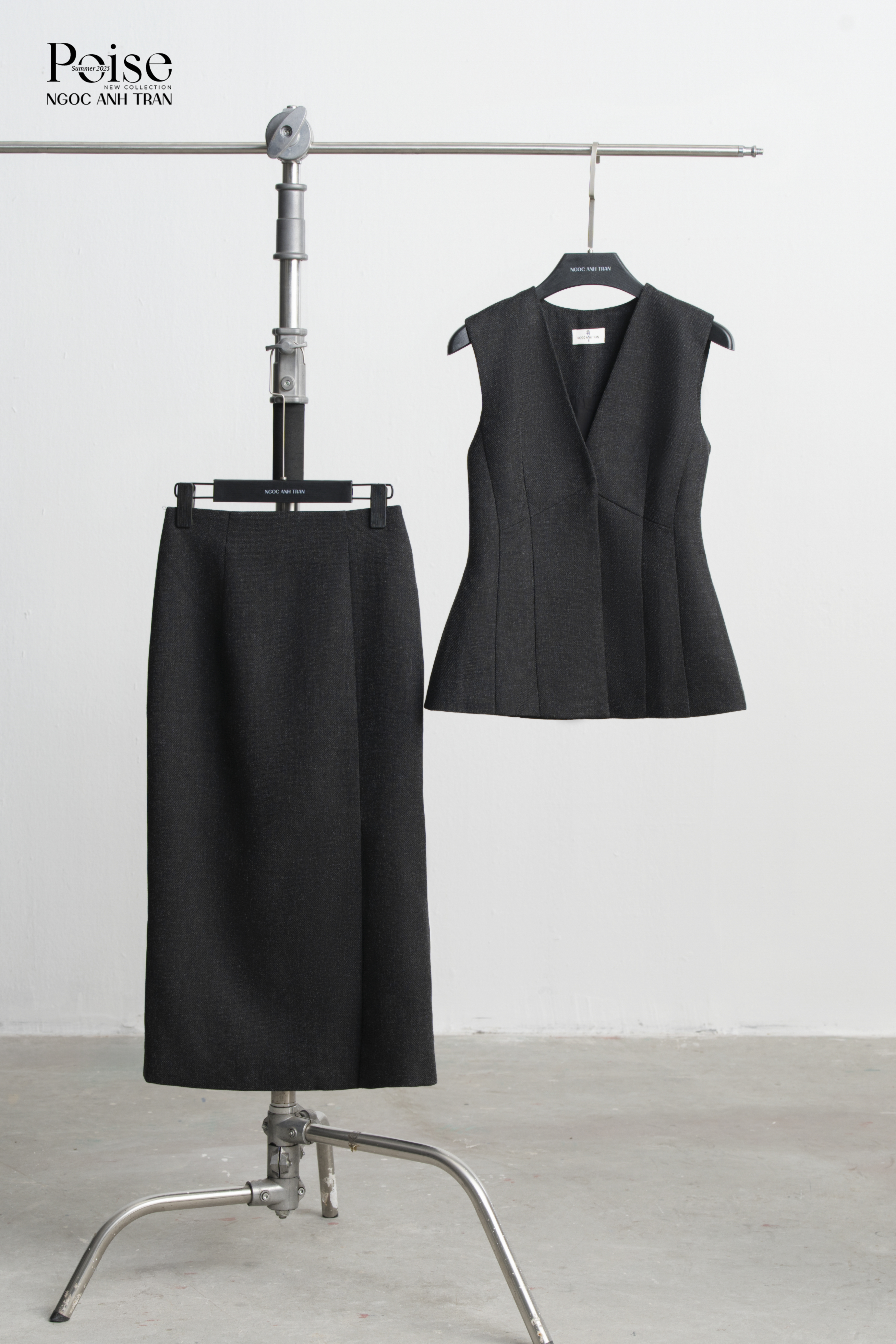 Set A161 - Set gile xám kèm chân váy_thumbnail_5