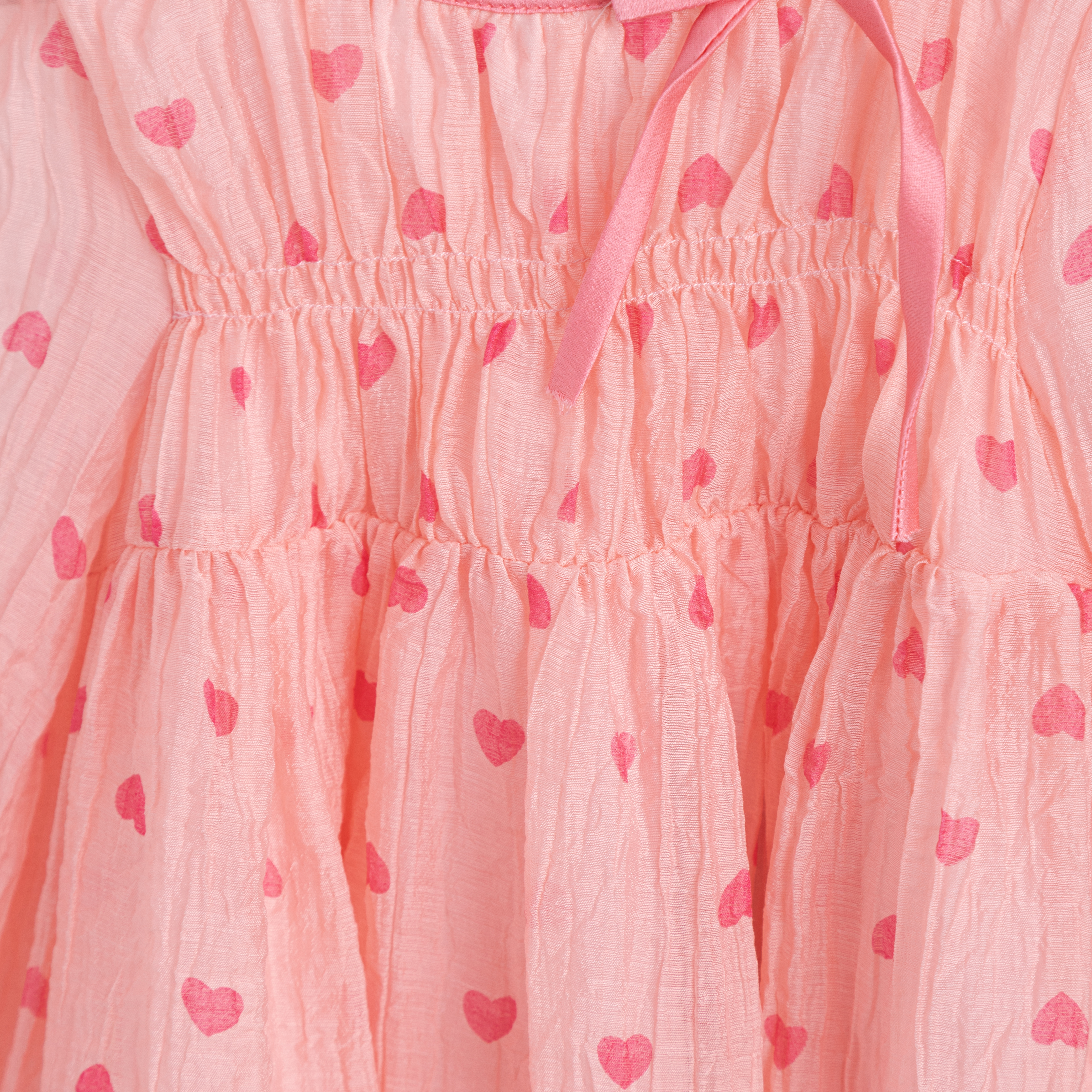 Váy tơ trái tim nhún ngực đính nơ_thumbnail_2