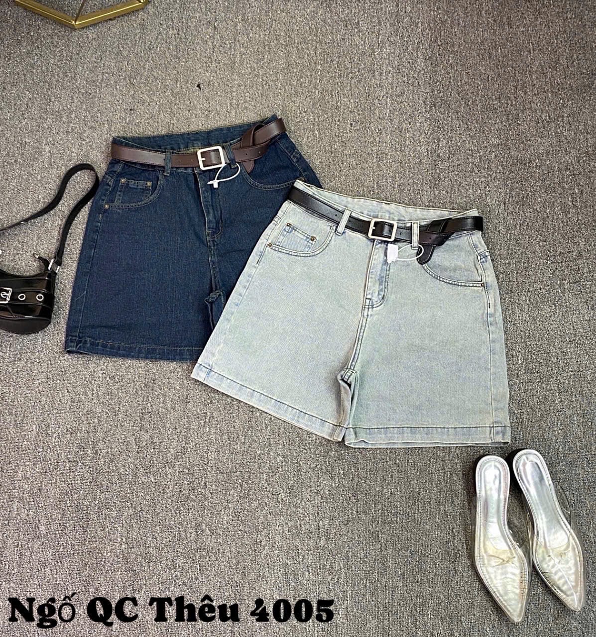 Quần short lửng ngố thêu cún basic bigsize QSJ4005 dành cho nàng béo mập từ 55-90kg