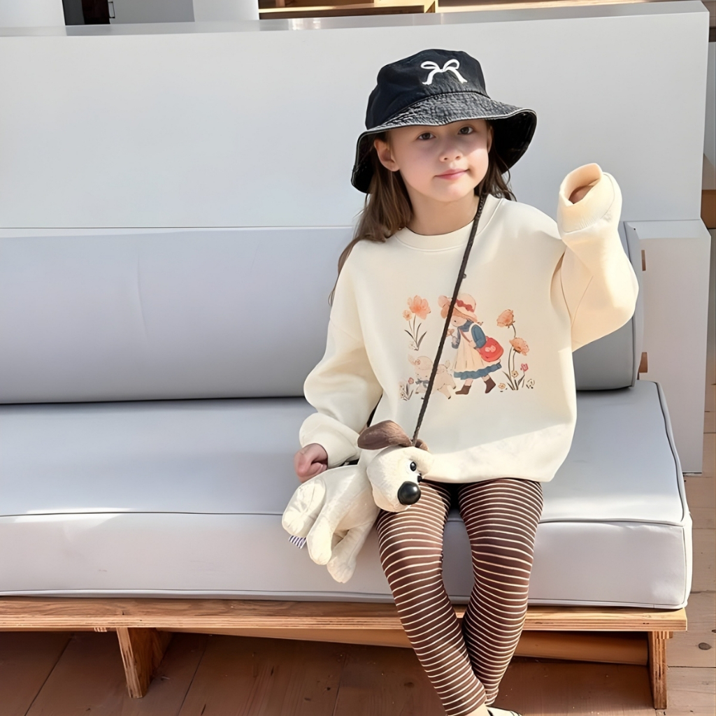 Áo nỉ sweater bé gái nhiều hình dễ thương - Loza Kids IN023_thumbnail_11