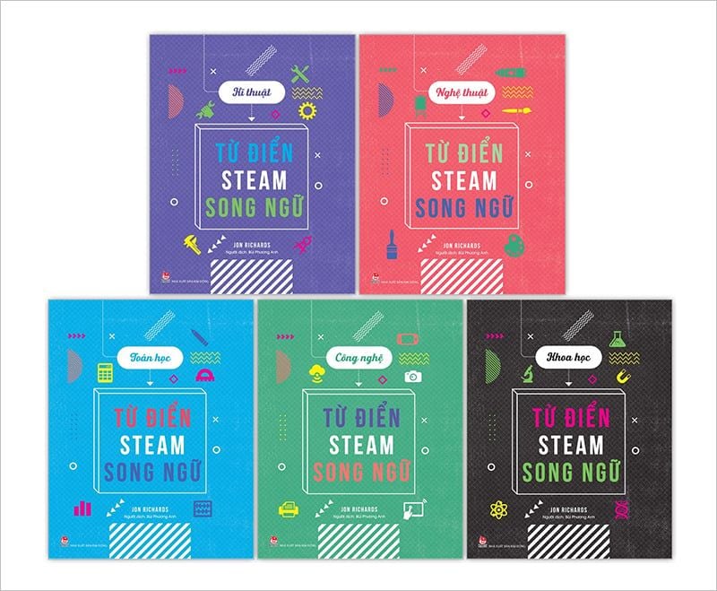 Combo Từ Điển Steam Song Ngữ ( 5 cuốn)