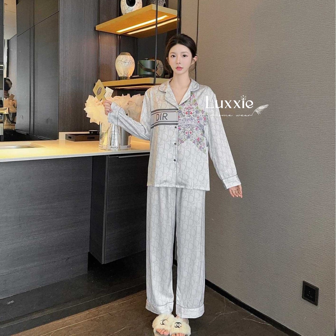 LEDAI15 Pijama lụa Dr in hoa hình sao_thumbnail_3