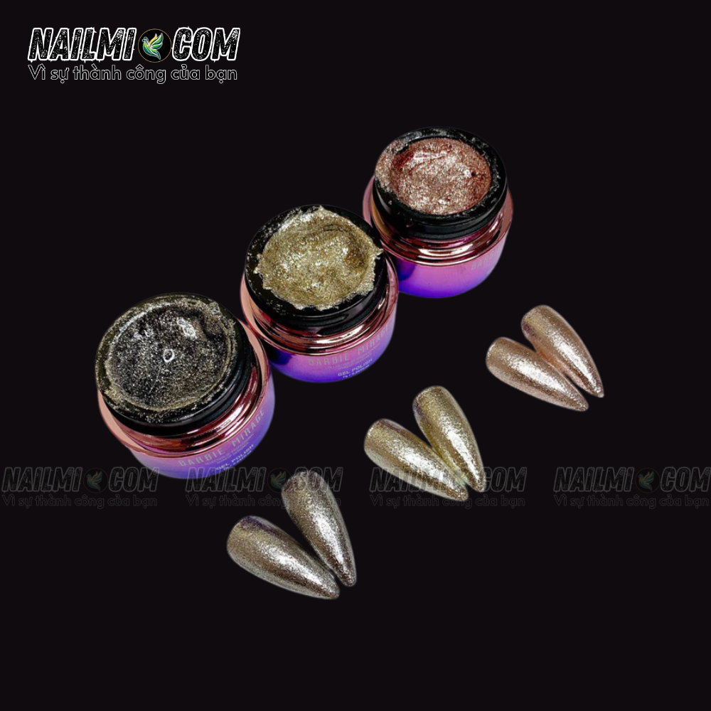 Gel Nhũ viền - ánh hồng - 601 - Barbie Mirage