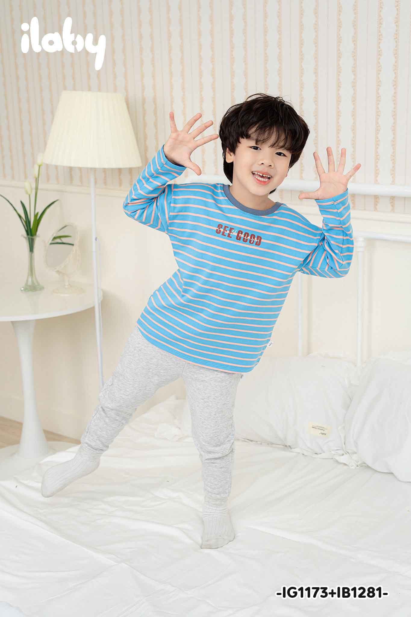 Áo thun kẻ dài tay in chữ_thumbnail_0